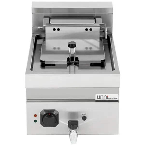 Friteuse | 700 SERIE | Elektrisch | 12L | 100°C/180°C | 9kW (400V) | Aftapkraan | 400x700x370(h)mm