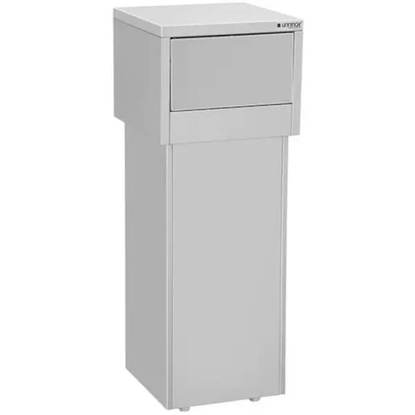 Afvalbak | RVS | 80L | Duwdeksel | 470x470x1250(h)mm