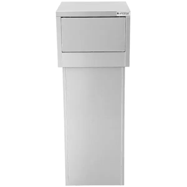 Afvalbak | RVS | 80L | Duwdeksel | 470x470x1250(h)mm