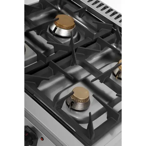 Fornuis | 700 SERIE | Gas | 4 Branders (3x 6.5kW, 1x 9kW) | Waakvlam | 800x700x350(h)mm