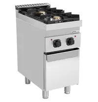 UNNI-COOKING Fornuis | 700 SERIE | Gas | 2 Branders (2x 6.5kW) | Waakvlam | 400x700x850/900(h)mm