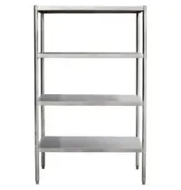 UNNINOX Opbergrek | ECO | RVS | 4 Schappen (Verstelbaar) | 1600x500x1800(h)mm 