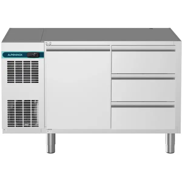 Koelwerkbank | CRIO SMART | 265L | 1 Deur + 3 Laden (1/1 GN) | -2°C/+10°C | Geforceerd | App | Zonder Werkblad | 1241x700x800(h)mm