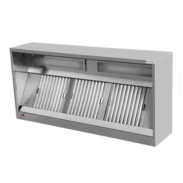 Afzuigkap | PREMIUM | Doosmodel | Excl. Motor | Verlichting | 4000x1100x450(h)mm