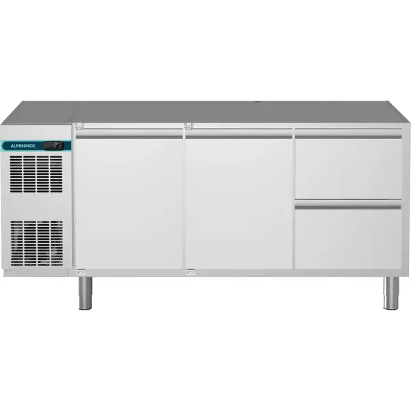 Koelwerkbank | CRIO SMART | 420L | 2 Deuren + 2 Laden (1/1 GN) | -2°C/+10°C | Geforceerd | App | Zonder Werkblad | 1699x700x800(h)mm