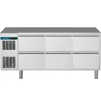 Alpeninox Koelwerkbank | CRIO SMART | 420L | 6 Laden (1/1 GN) | -2°C/+10°C | Geforceerd | App | Zonder Werkblad | 1699x700x800(h)mm