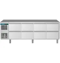 Alpeninox Koelwerkbank | CRIO SMART | 560L | 8 Laden (1/1 GN) | -2°C/+10°C | Geforceerd | App | Zonder Werkblad | 2153x700x800(h)mm