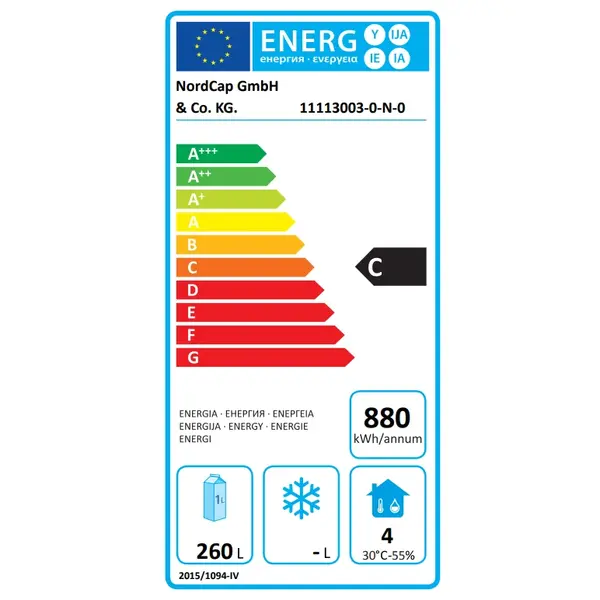 Koelwerkbank | Laag Model | 389L | 4 Laden (1/1 GN) | +2°C/+8°C | Geforceerd | 2000x700x660/730(h)mm