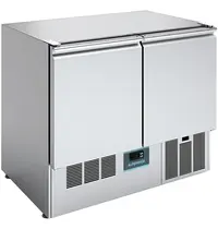 Alpeninox Koelwerkbank | 250L | 2 Deuren (1/1 GN) | +2°C/+10°C | Geforceerd | Zonder Werkblad | 950x700x809(h)mm