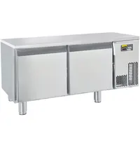NordCap Koelwerkbank | Laag Model | 140L | 2 Deuren (1/1 GN) | -2°C/+8°C | Geforceerd | Temperatuuralarm | Vochtigheid Instelbaar | Zonder Werkblad | 1200x630x610/660(h)mm