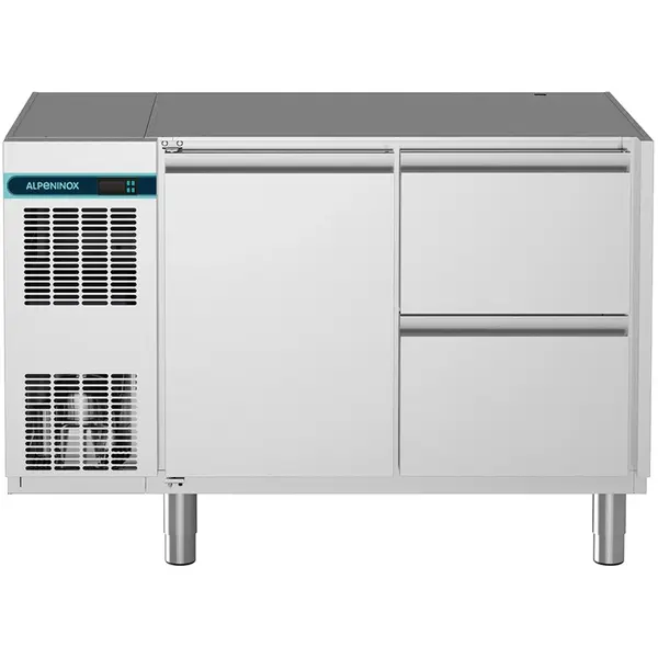 Vrieswerkbank | CRIO SMART | 265L | 1 Deur + 2 Laden (1/1 GN) | -15°C/-22°C | Geforceerd | App | Zonder Werkblad | 1341x700x800(h)mm