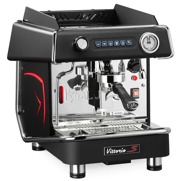 Espressomachine | VITTORIO S | Zwart | Automatisch | 1 Groep | Boiler 7L | Digitaal | 230V | 449x607x521(h)mm
