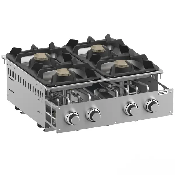 Inbouw Gasfornuis | DROP-IN | Gas | 4 Branders (4x 5.5kW) | Waakvlam | 700x625x250(h)mm