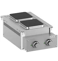 MBM Italy Fornuis | DROP-IN | Elektrisch | 2 Kookpunten (220x220) | 5.2kW (400V) | 400x625x250(h)mm