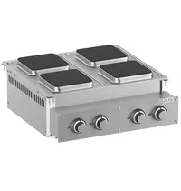 MBM Italy Fornuis | DROP-IN | Elektrisch | 4 Kookpunten (220x220) | 10.4kW (400V) | 700x625x250(h)mm