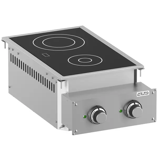 Inbouw Glaskeramisch Fornuis | DROP-IN | Elektrisch | 2 Kookpunten | 4.3kW (400V) | 400x625x250(h)mm