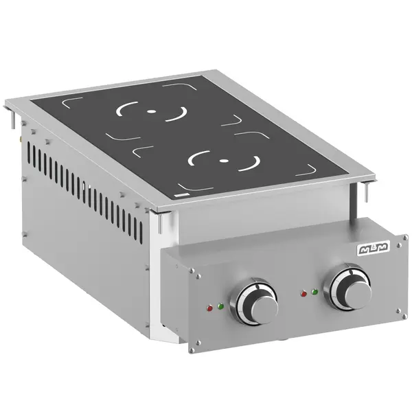 Inbouw Inductiefornuis | DROP-IN | 2 Kookpunten | 7kW (400V) | 400x625x250(h)mm