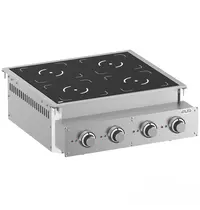 MBM Italy Inbouw Inductiefornuis | DROP-IN | 4 Kookpunten | 14kW (400V) | 700x625x250(h)mm