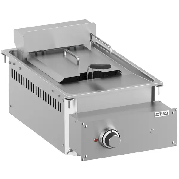 Inbouwfriteuse | DROP-IN | Elektrisch | 12L | 100°C/190°C | 9kW (400V) | Aftapkraan | 400x625x350(h)mm