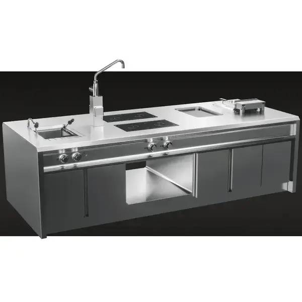 Inbouwfriteuse | DROP-IN | Elektrisch | 15L | 100°C/190°C | 15kW (400V) | Aftapkraan | 400x625x460(h)mm