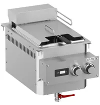 MBM Italy Inbouwfriteuse | DROP-IN | Elektrisch | 15L | 100°C/190°C | 15kW (400V) | Aftapkraan | 400x625x460(h)mm