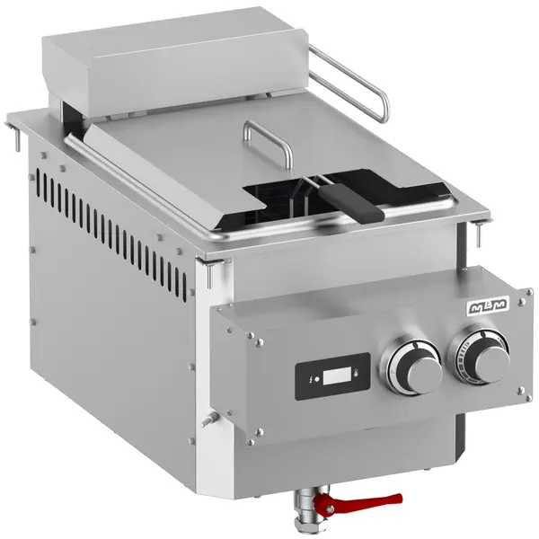 Inbouwfriteuse | DROP-IN | Elektrisch | 15L | 100°C/190°C | 15kW (400V) | Aftapkraan | 400x625x460(h)mm