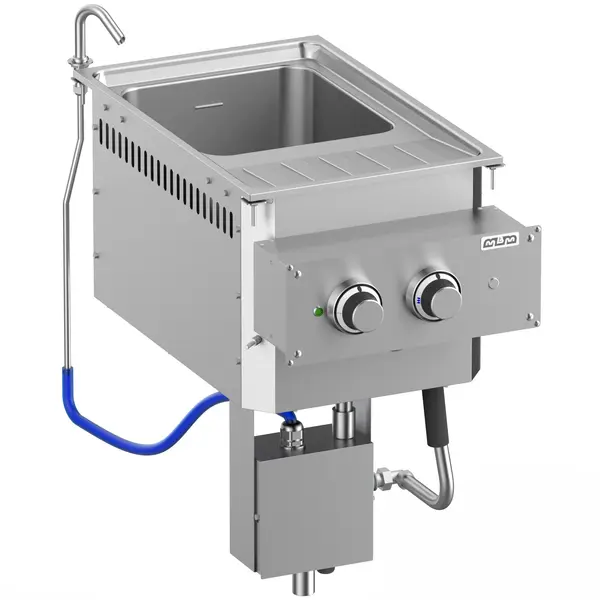 Inbouw Pastakoker | DROP-IN | Elektrisch | 26L | 5.5kW (400V) | Vulkraan + Aftapkraan | 400x625x610(h)mm