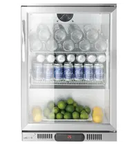 Arktic by HENDI Barkoelkast | 97L | Zilver | +2°C/+10°C | Statisch + Ventilator | 530x500x840(h)mm