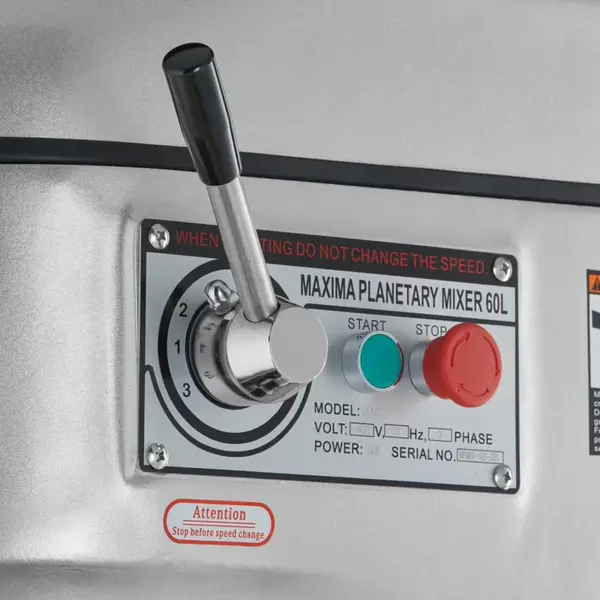 Planeetmenger | MPM | 30kg/60L | 3 Snelheden | Vaste Kop | Verwijderbare Kom | 2kW (400V) | 724x652x1300(h)mm