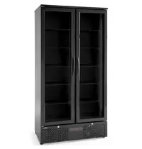 Arktic by HENDI Drankenkoeling | 477L | Zwart | 0°C/+10°C | Statisch + Ventilator | Draaideuren | 900x530x1820(h)mm