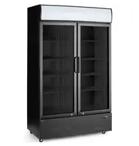 Arktic by HENDI Drankenkoeling | 643L | Zwart | 0°C/+10°C | Statisch + Ventilator | Draaideuren | 1120x585x1900(h)mm 