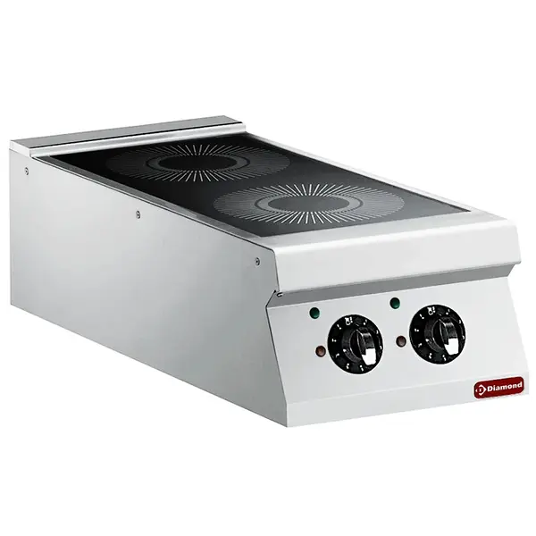 Inductiefornuis | MAXIMA 900+ | 2 Kookpunten (Ø280) | 10kW (400V) | 400x900x275/290(h)mm