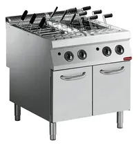 Diamond Pastakoker | MAXIMA 900+ | Gas | 2x 40L | 32.6kW | Piëzo Ontsteking | Vulkranen + Aftapkranen | 800x900x851/908(h)mm
