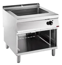 Diamond Multifunctionele Varipan | MAXIMA 900+ | Gas | 22L | 100°C/250°C | 14kW | Piëzo Ontsteking | Aftapkraan | Open Onderkast | 800x900x850/908(h)mm