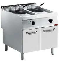 Diamond Friteuse | MAXIMA 900+ | Elektrisch | 15+15L | 105°C/185°C | 20kW (230V-3F) | Aftapkranen | 800x900x851/908(h)mm