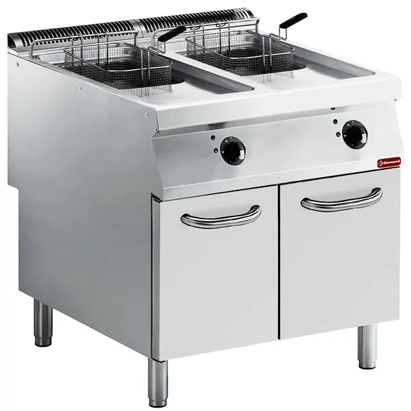 Friteuse | MAXIMA 900+ | Elektrisch | 15+15L | 105°C/185°C | 20kW (230V-3F) | Aftapkranen | 800x900x851/908(h)mm