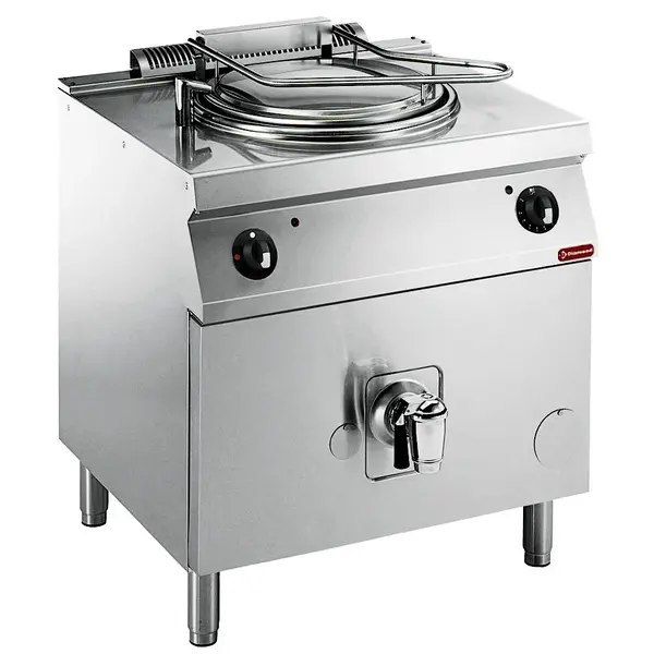 Kookketel | MAXIMA 900+ | Gas | 150L | Directe Verhitting | 24kW | Piëzo/Waakvlam | Vulkraan + Aftapkraan | 800x900x850/920(h)mm