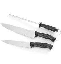 HENDI Messenset | RVS | Zwart | 3 Stuks