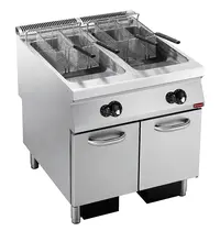 Diamond Friteuse | MAXIMA 900+ | Gas | 23+23L | 120°C/190°C | 42kW | Aftapkranen | 800x900x851/908(h)mm