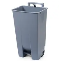 HENDI Rolcontainer | Kunststof | Lichtgrijs | 120L | Open | Wielen | 510x425x875(h)mm 