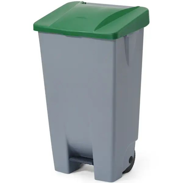 Rolcontainer | Kunststof | Lichtgrijs | 120L | Open | Wielen | 510x425x875(h)mm