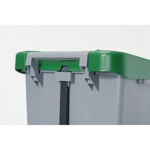 Rolcontainer | Kunststof | Lichtgrijs | 120L | Open | Wielen | 510x425x875(h)mm