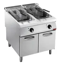 Diamond Friteuse | MAXIMA 900+ | Elektrisch | 23+23L | 105°C/185°C | 36kW (400V) | Aftapkranen | 800x900x851/908(h)mm