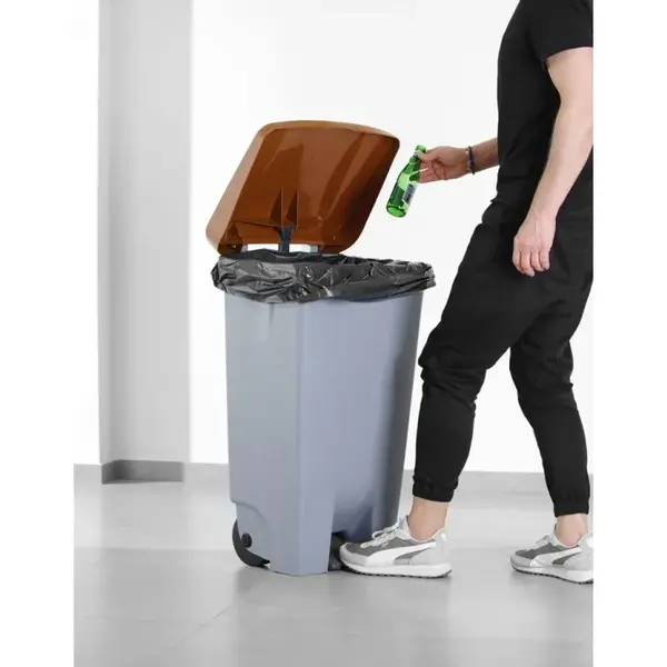 Deksel | Kunststof | Bruin | HENDI Rolcontainer HEN-873458 | 505x415mm