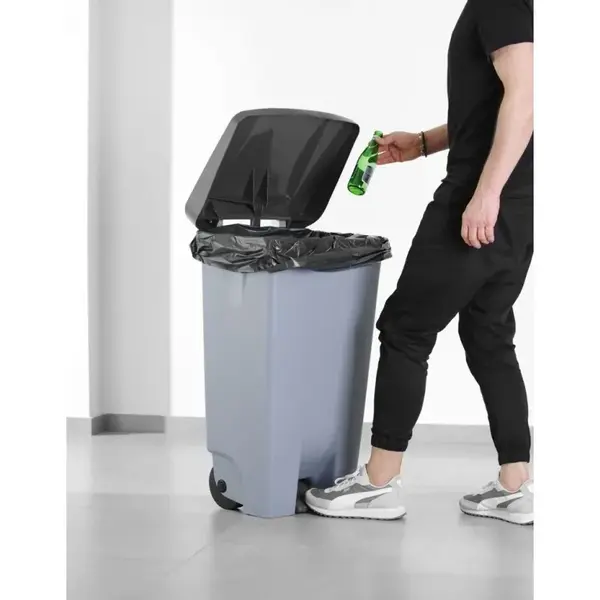 Deksel | Kunststof | Zwart | HENDI Rolcontainer HEN-873458 | 505x415mm