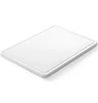 HENDI Snijplank | HDPE | Wit | Sapgeul | 355x250x15(h)mm