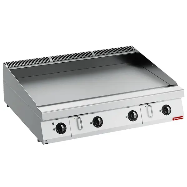High Power Bak-/Grillplaat | MAXIMA 900+ | Elektrisch | Glad Oppervlak 1194x610 (Verchroomd) | 120°C/280°C | 20kW (400V) | 1200x915x275/369(h)mm