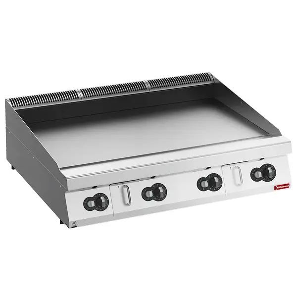 High Power Bak-/Grillplaat | MAXIMA 900+ | Gas | Glad Oppervlak 1194x610 (Verchroomd) | 130°C/300°C | 33kW | Piëzo Ontsteking | 1200x915x275/369(h)mm