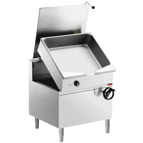 Kantelbare Braadpan | MAXIMA 900+ | Elektrisch | 100L | 120°C/300°C | 17kW (400V) | Vulkraan | Elektrische Kanteling | 1000x900x850/898(h)mm