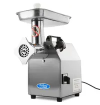 Maxima Vlees-/Gehaktmolen | Mes N°12 (Ø120mm) | 120kg/u | Verwijderbare Kop | 0.75kW (230V) | Incl. 2 Roosters (Ø6/8mm) | 240x420x445(h)mm 